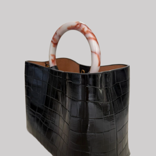 Miller 9 Crocodile Embossed Top Handle