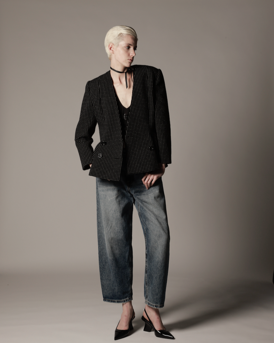 Vintage Lanvin Wool Peplum Blazer