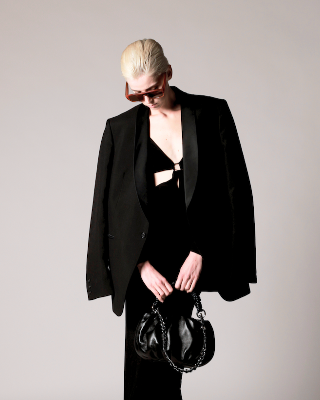Vintage Stafford Ellinson Dinner Oversized Black Blazer