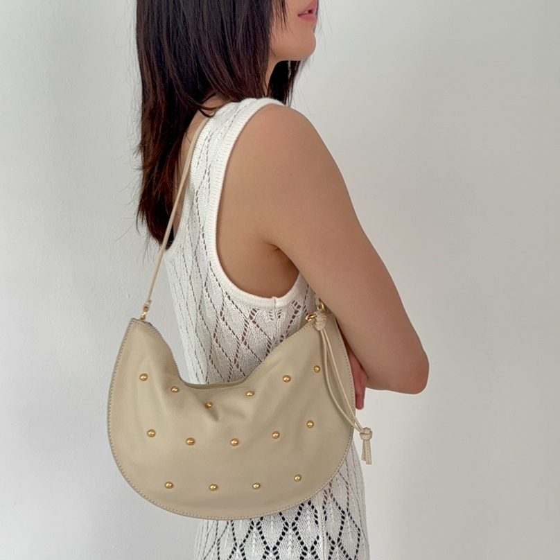 Babalon Stud Tofu Shoulder Bag