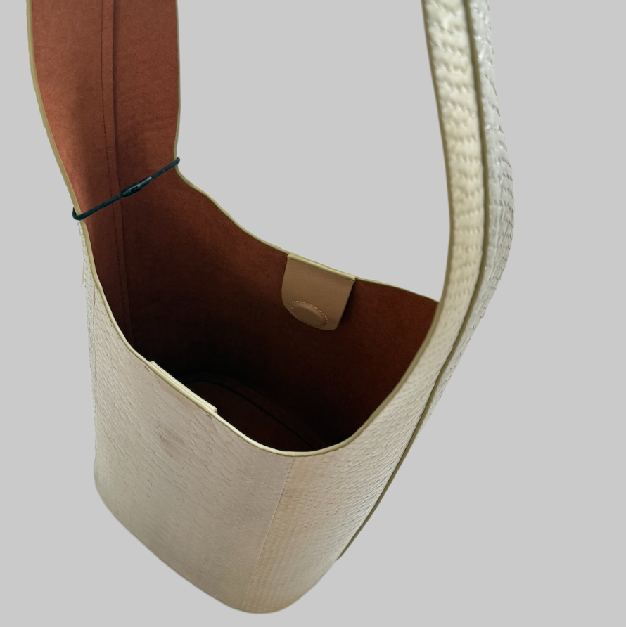 Vessel Cream Pearl Bucket Bag