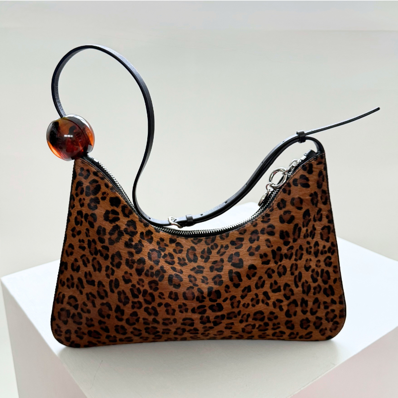 Veil Leopard Print Shoulder Bag