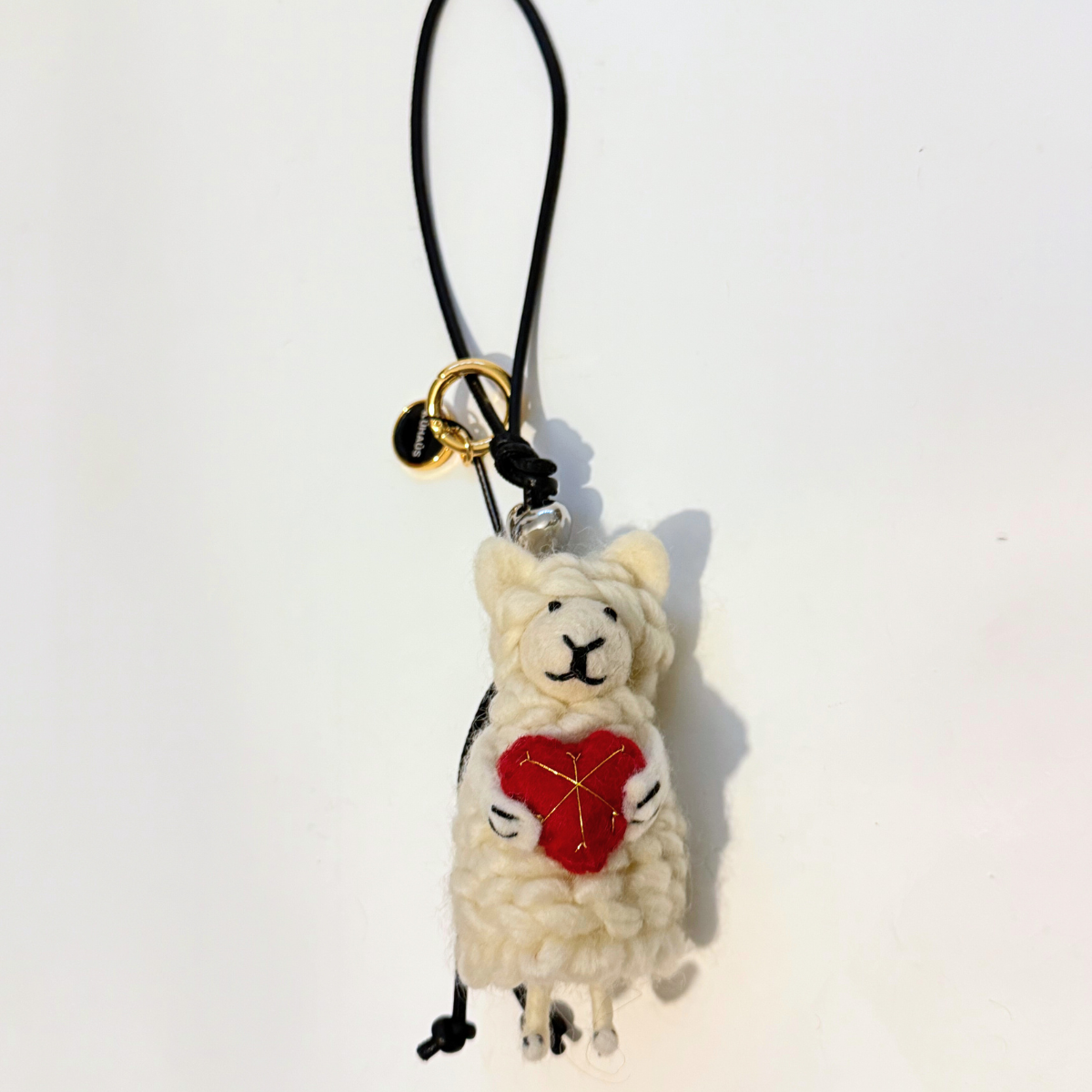 White Sheep Wool Charm