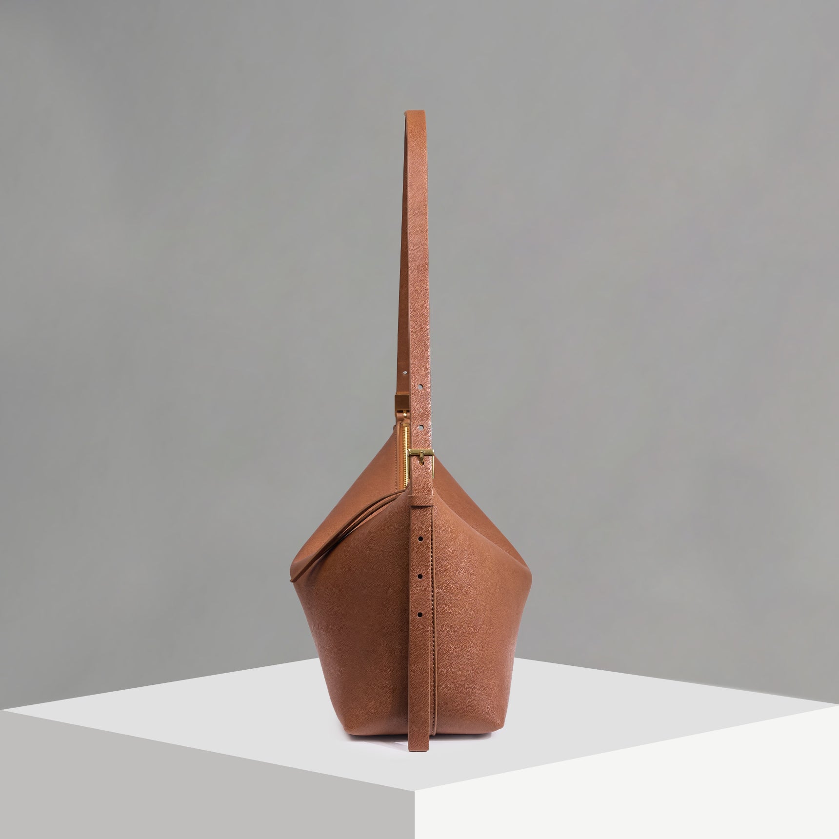 Dune Pebbled Goat Tan Shoulder Bag (COMING SOON)