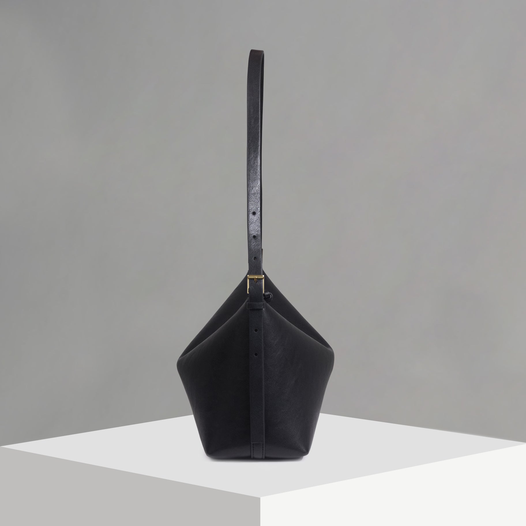 Dune Pebbled Leather Black Shoulder Bag (COMING SOON)