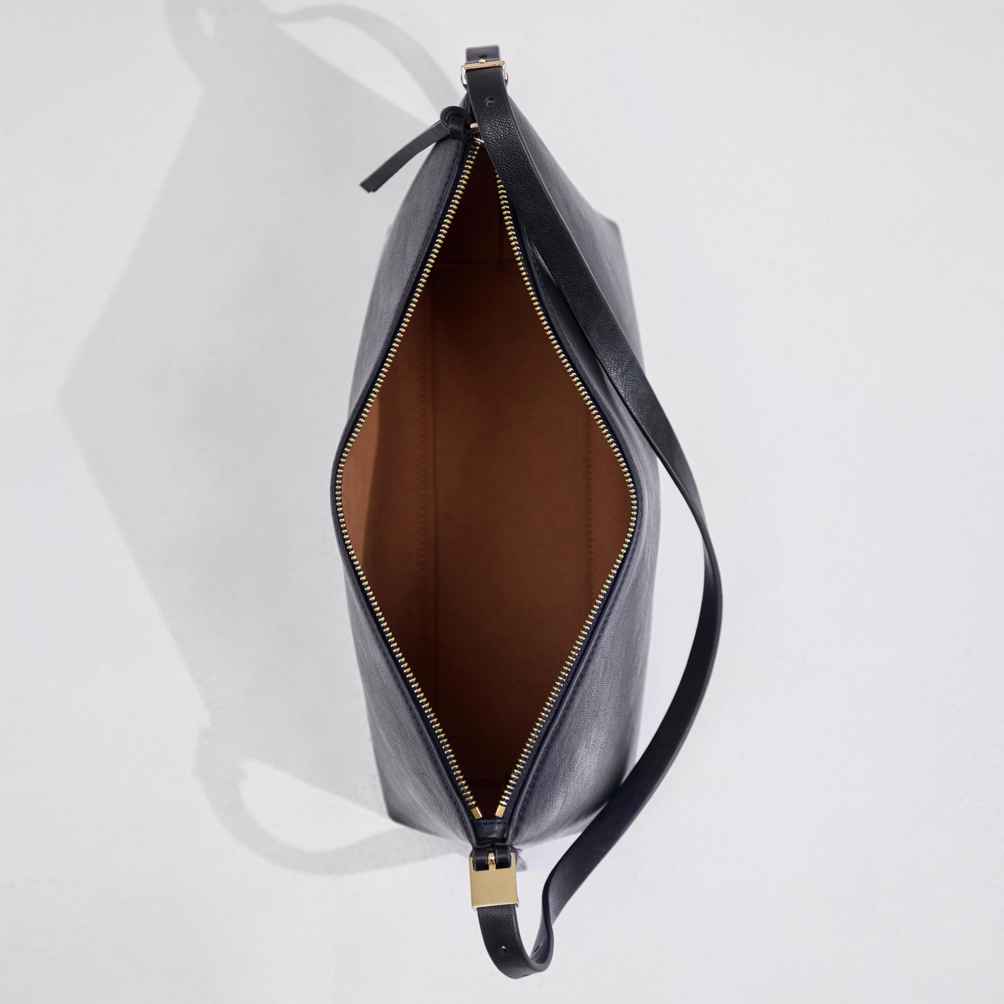 Dune Pebbled Leather Black Shoulder Bag (COMING SOON)