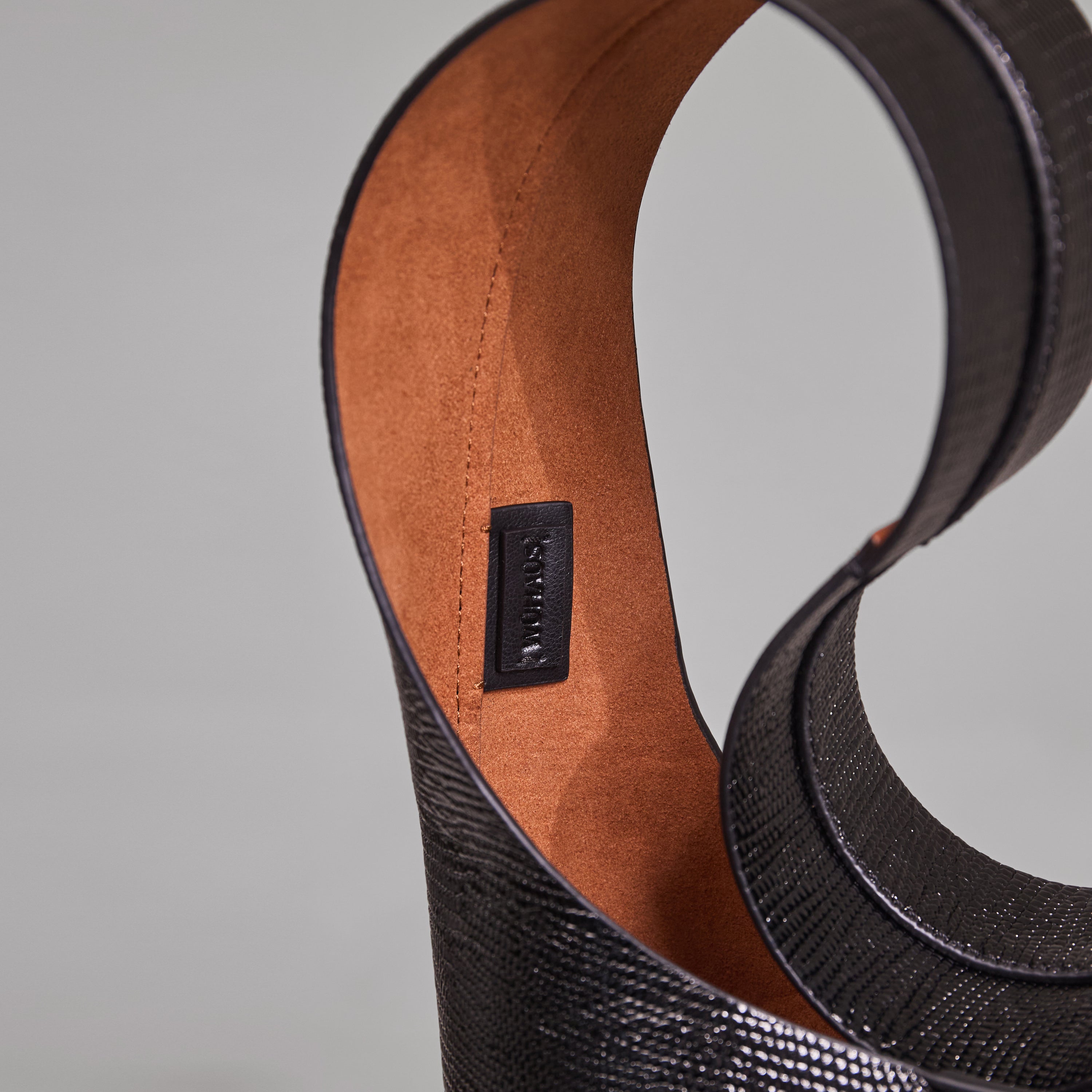 Vessel Black Lizard Embossed Bucket Bag (limited edition)