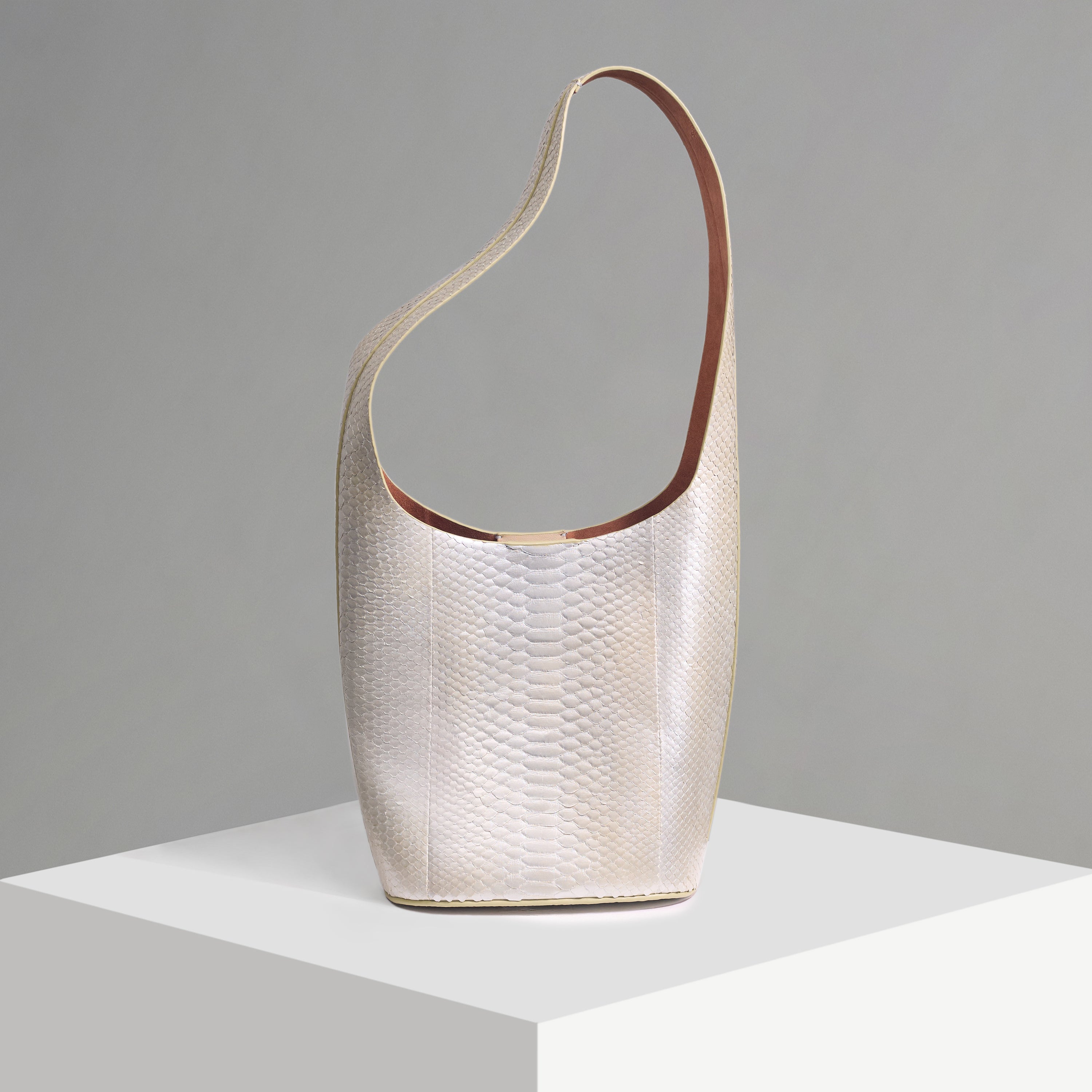 Vessel Cream Pearl Bucket Bag