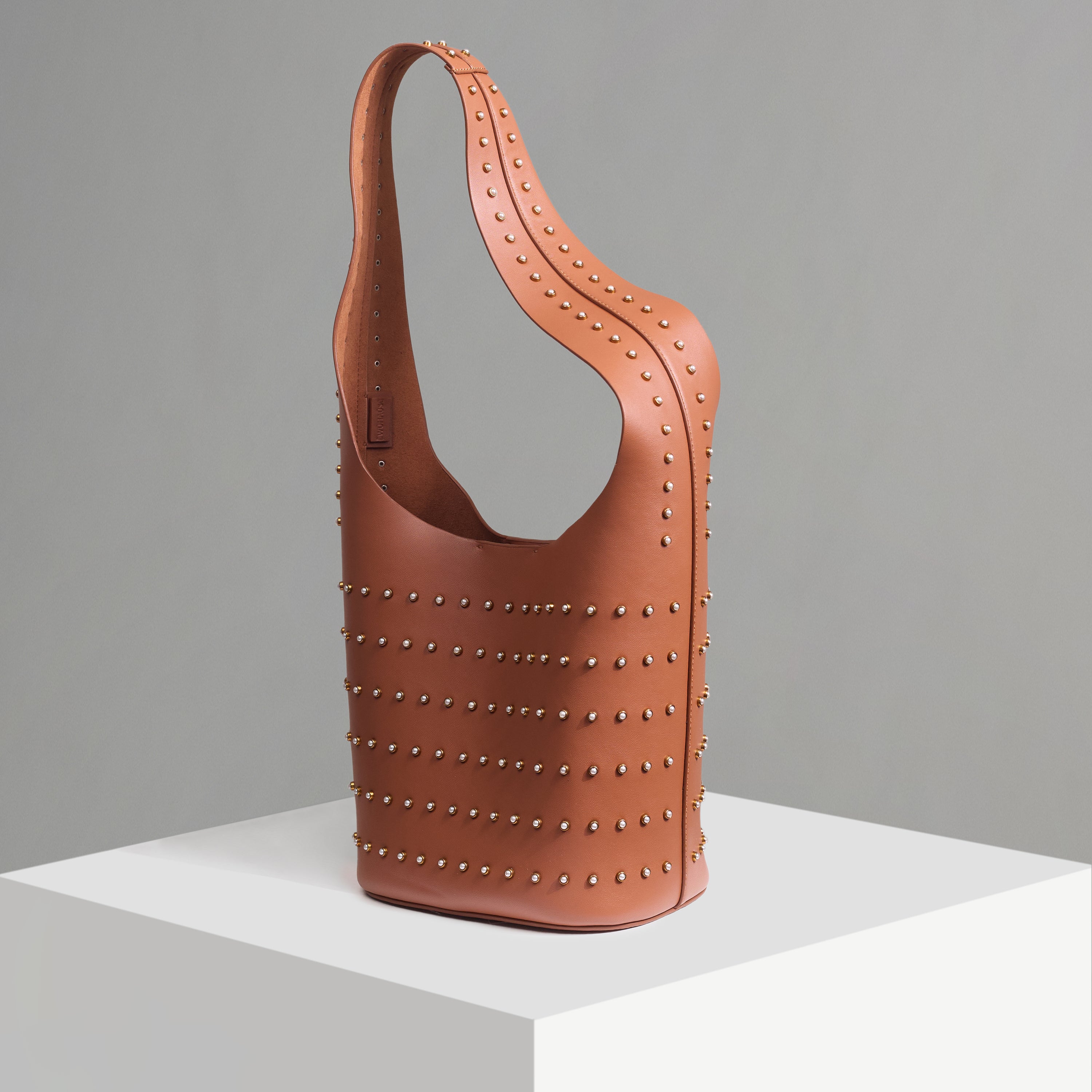 Vessel Stud Tan Bucket Bag (limited edition)