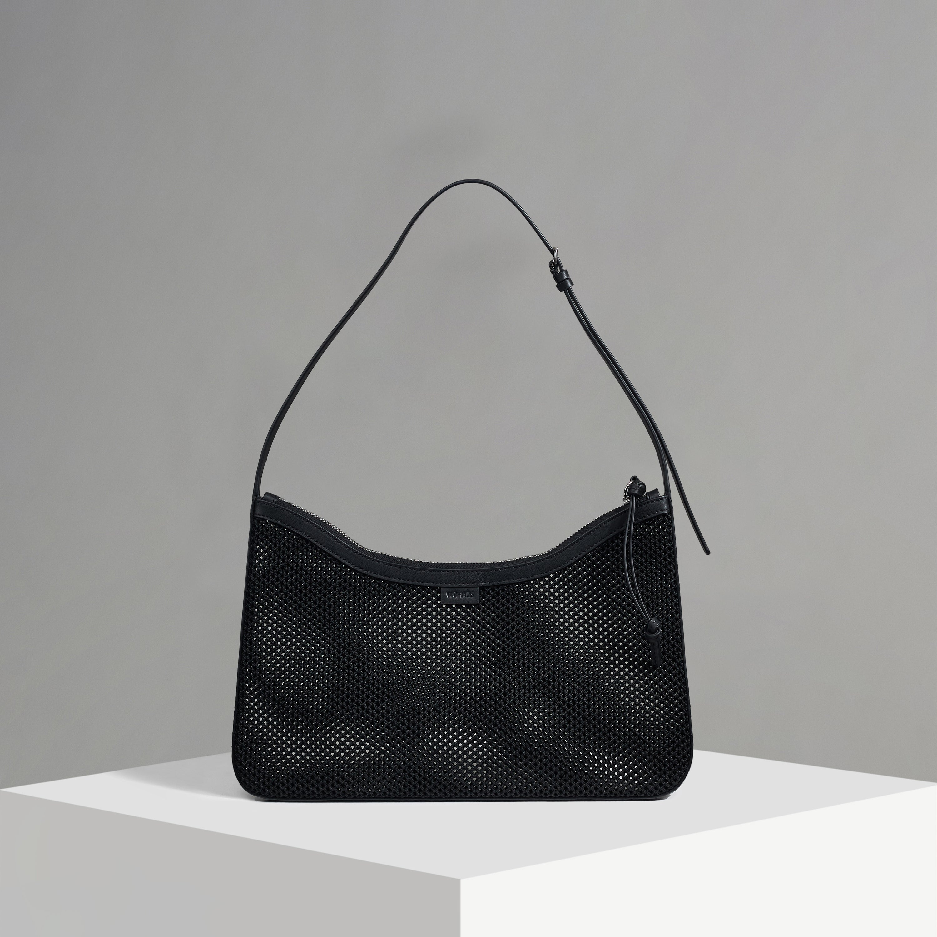 Veil Net Black Shoulder Bag