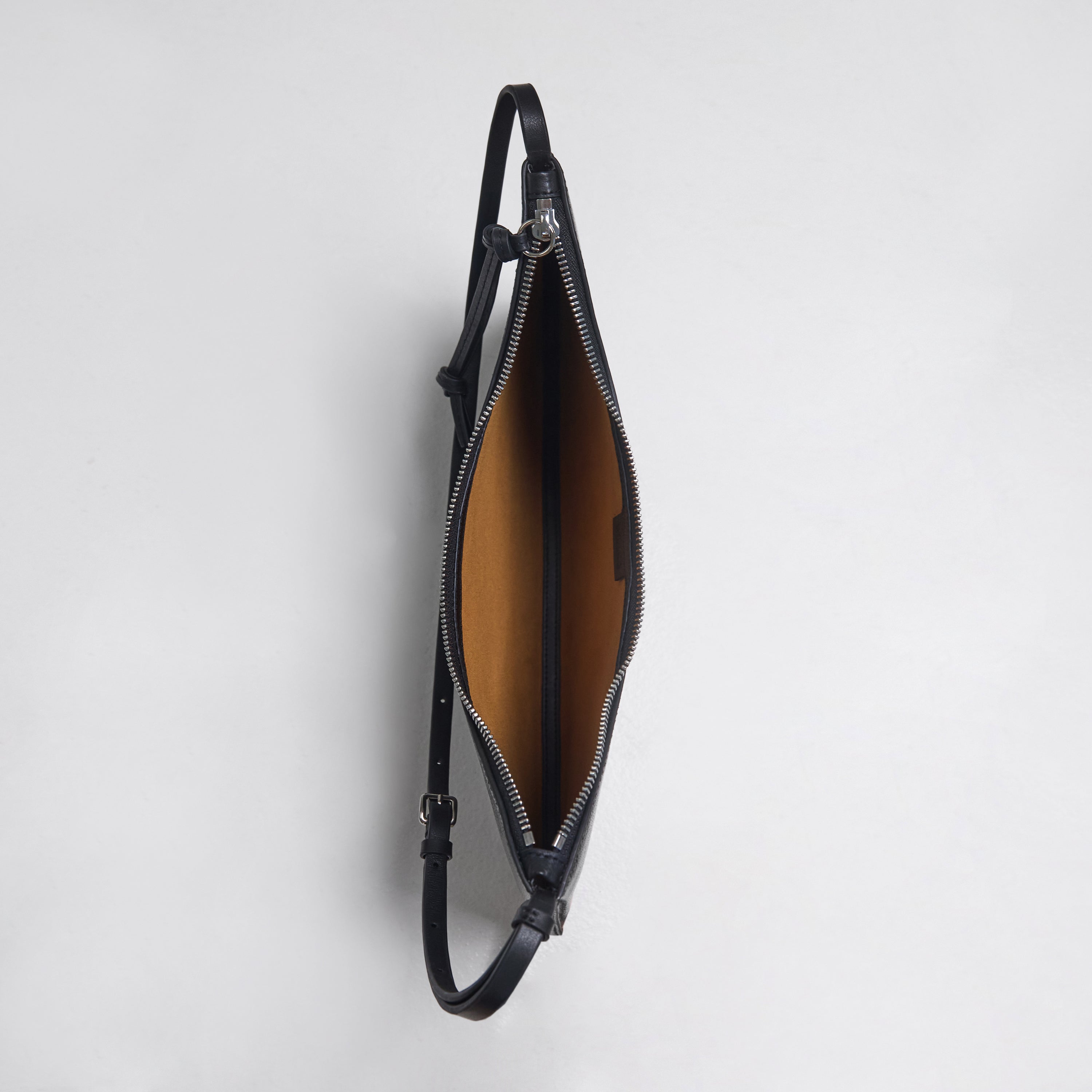 Veil Embossed Lizard Calf Leather Shoulder Bag