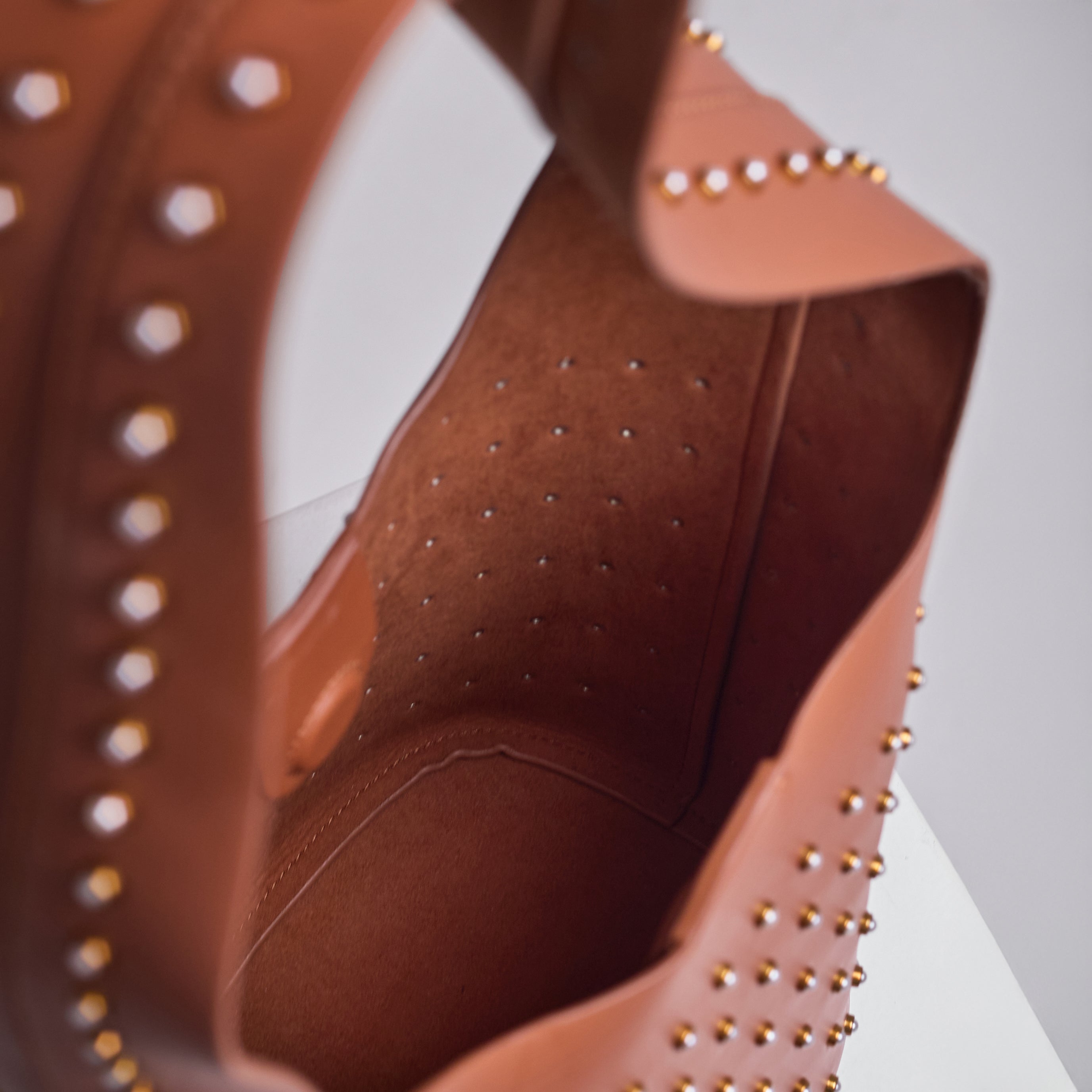 Vessel Stud Tan Bucket Bag (limited edition)