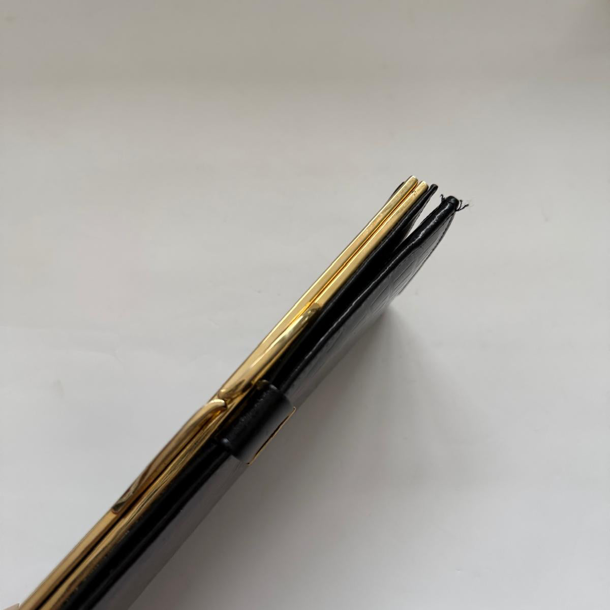 Vintage 90s Nembo Genuine Leather Black Wallet