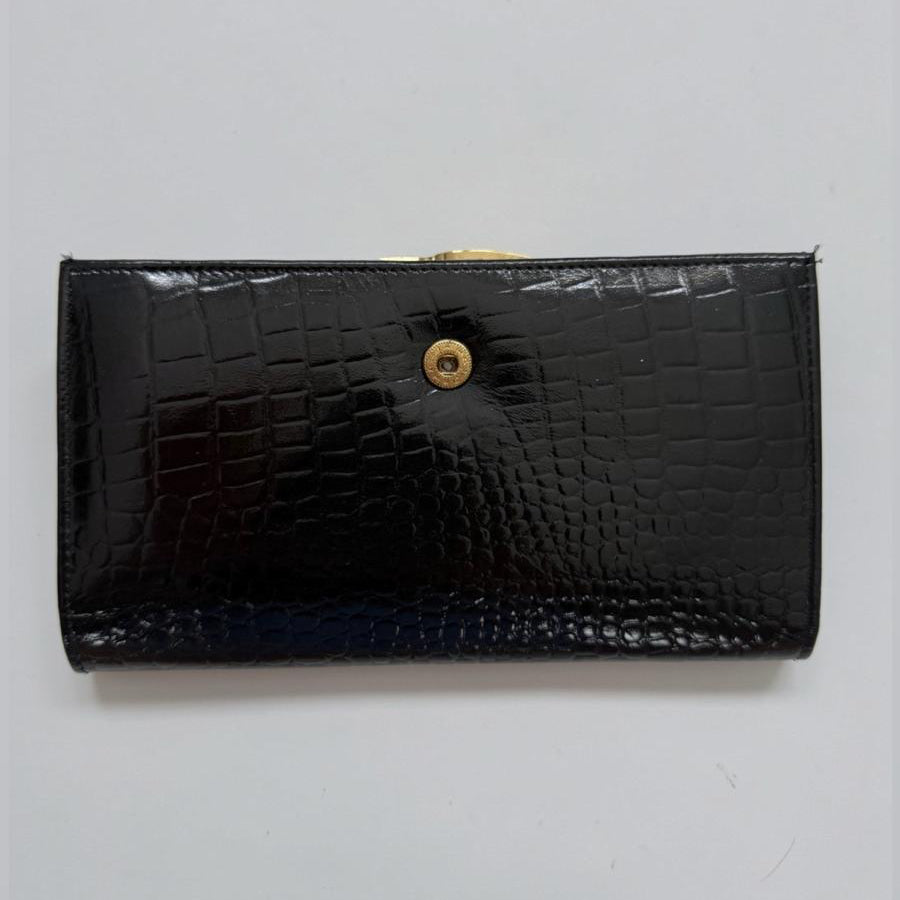 Vintage 90s Nembo Genuine Leather Black Wallet