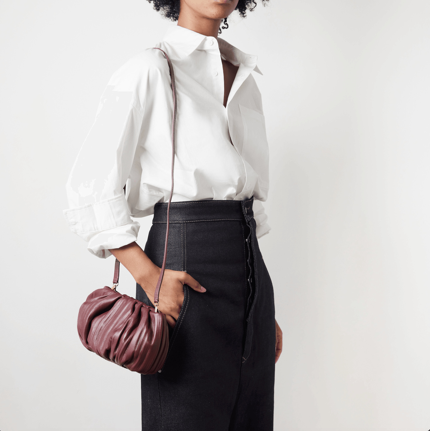 Bubble 8 Burgundy Clutch - WŪHAŪS