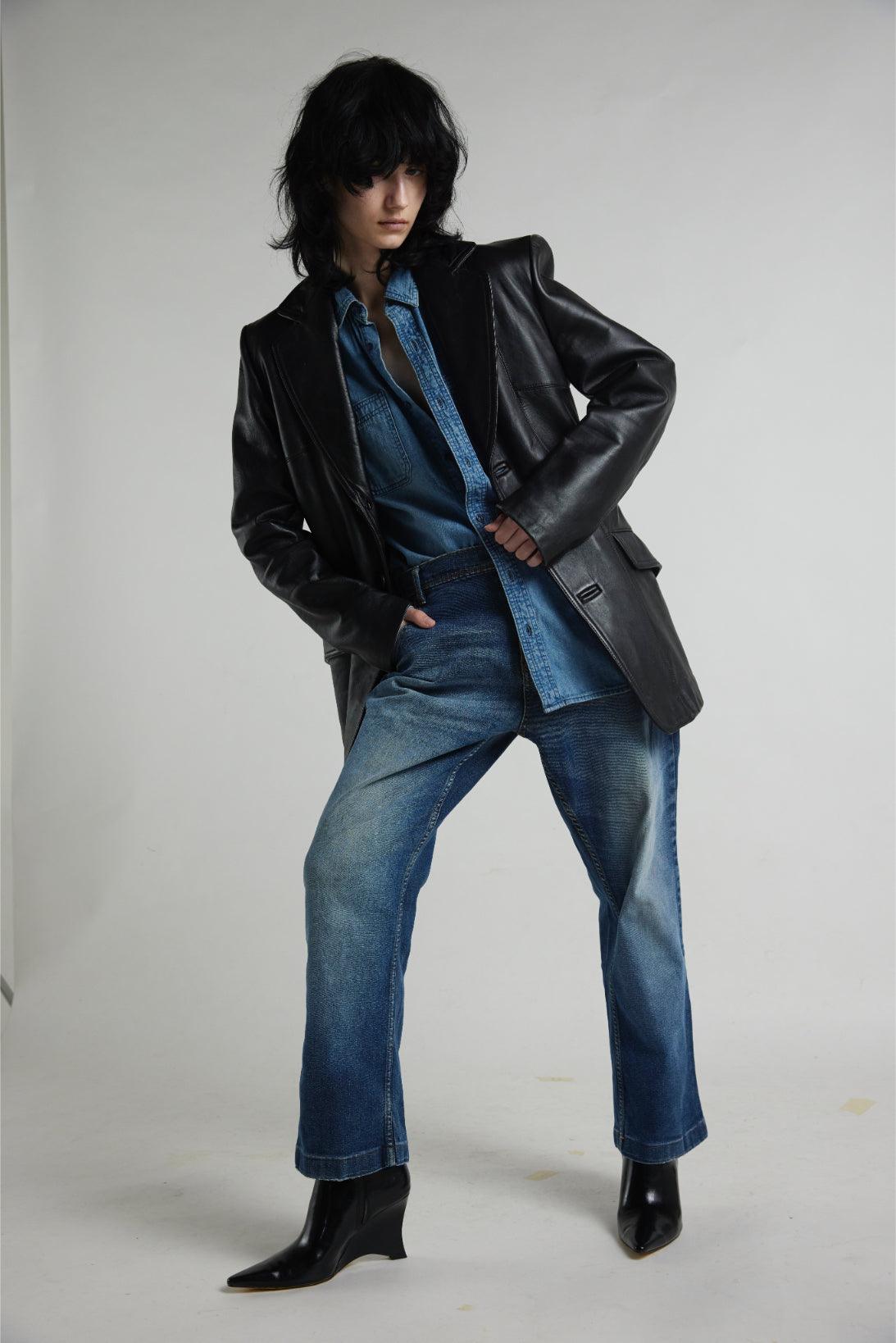 Leather jacket 1970s outlet